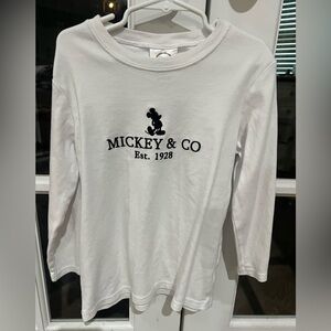 Mickey & Co White Long Sleeve Shirt